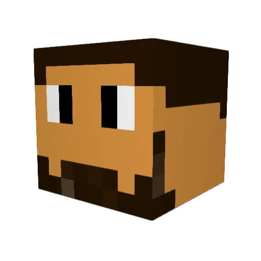 frankyz Minecraft avatar head, 3D render
