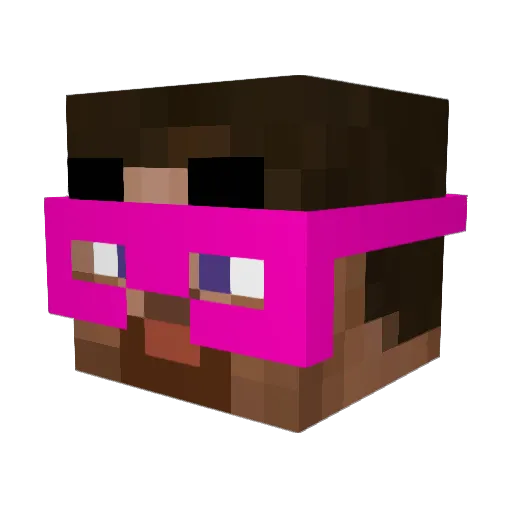 franmoya Minecraft avatar head, 3D render