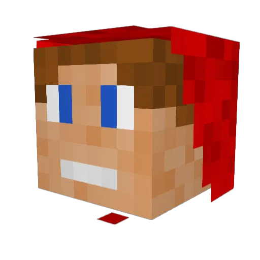 frannp Minecraft avatar head, 3D render