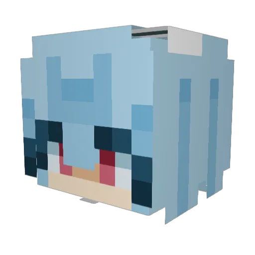 franpuro Minecraft avatar head, 3D render