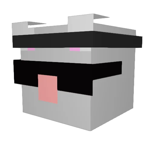 franrusan Minecraft avatar head, 3D render