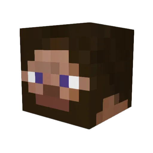 fransandoval Minecraft avatar head, 3D render