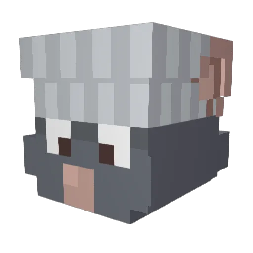 franslover3 Minecraft avatar head, 3D render
