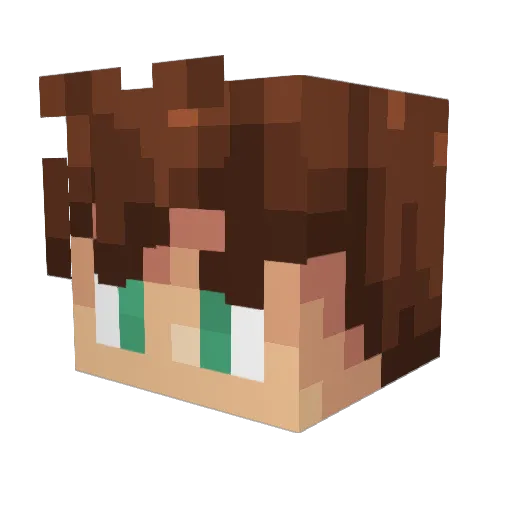 franst24 Minecraft avatar head, 3D render