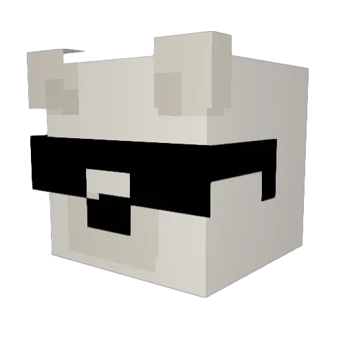 franxvel Minecraft avatar head, 3D render