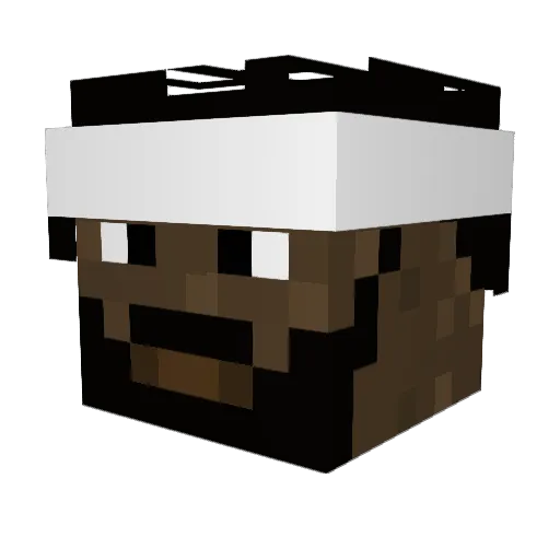franz_baller Minecraft avatar head, 3D render