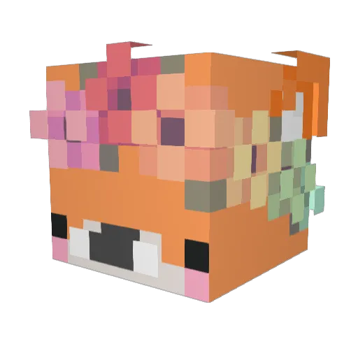 franzman207 Minecraft avatar head, 3D render