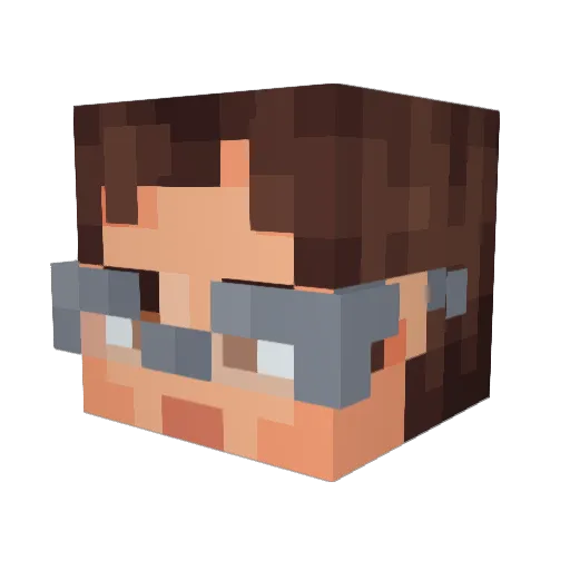frapper2505 Minecraft avatar head, 3D render