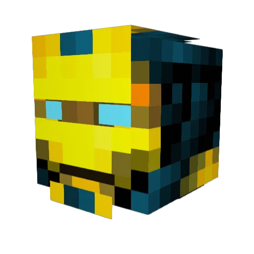 frasher999 Minecraft avatar head, 3D render