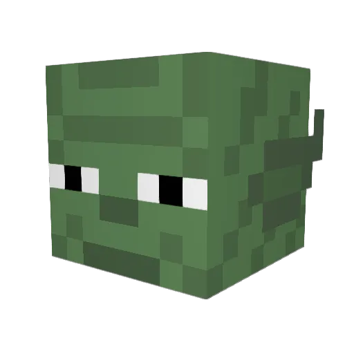 fraun Minecraft avatar head, 3D render