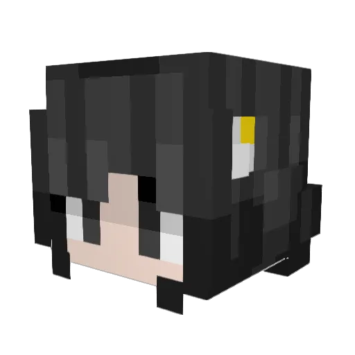 fraxpro Minecraft avatar head, 3D render