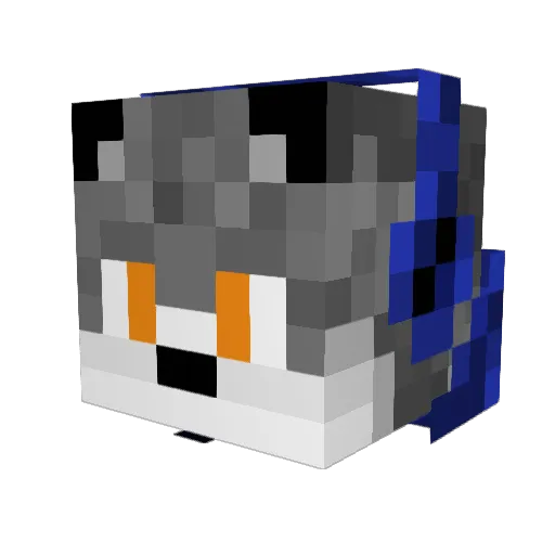 frayedknot Minecraft avatar head, 3D render