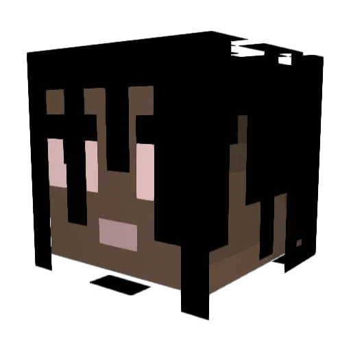 frbilly Minecraft avatar head, 3D render