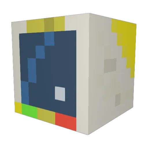 frderem Minecraft avatar head, 3D render