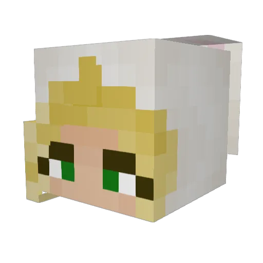 fre3nchie Minecraft avatar head, 3D render