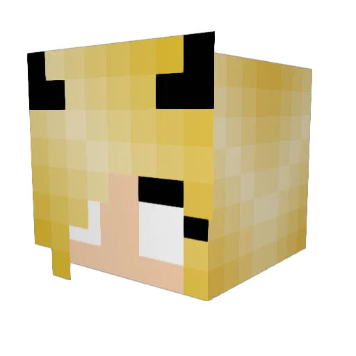 freak_emperor Minecraft avatar head, 3D render