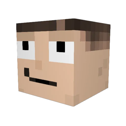 freakagon Minecraft avatar head, 3D render