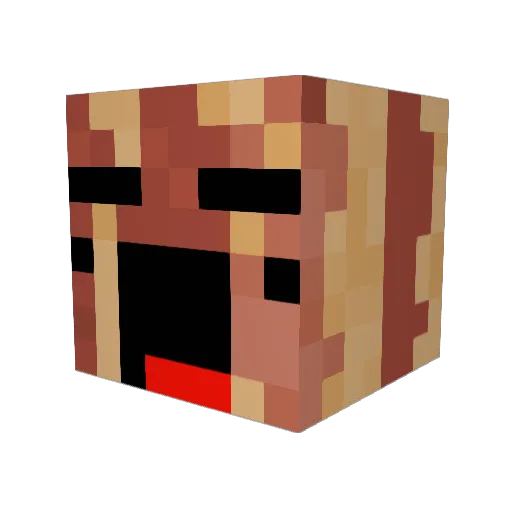 freakcraft1 Minecraft avatar head, 3D render