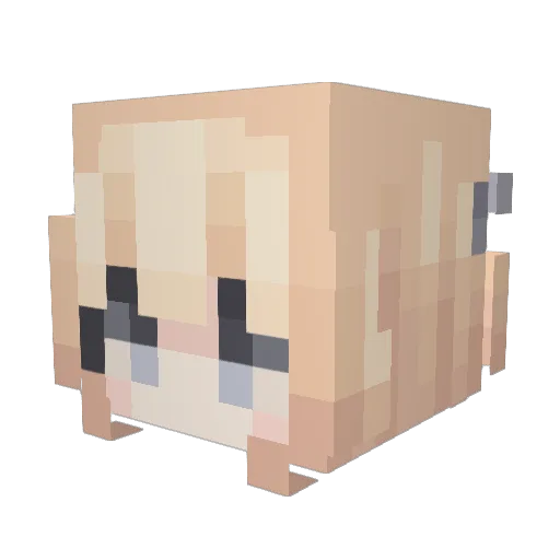 freaking Minecraft avatar head, 3D render