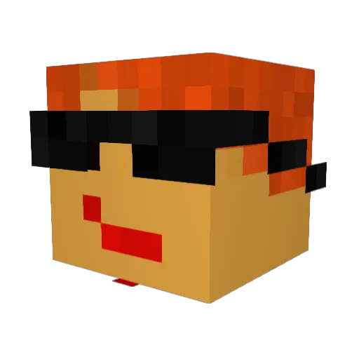 freakingpices Minecraft avatar head, 3D render
