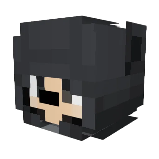 freakmeek Minecraft avatar head, 3D render