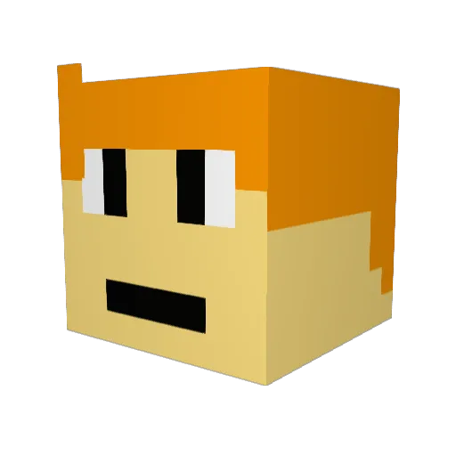 freakybadger Minecraft avatar head, 3D render