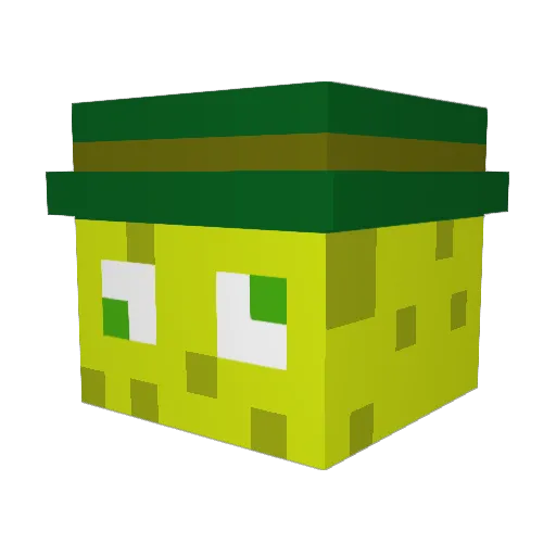 freakyeddiewiz Minecraft avatar head, 3D render