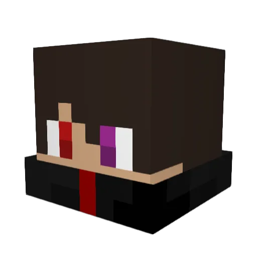 freakynicki Minecraft avatar head, 3D render