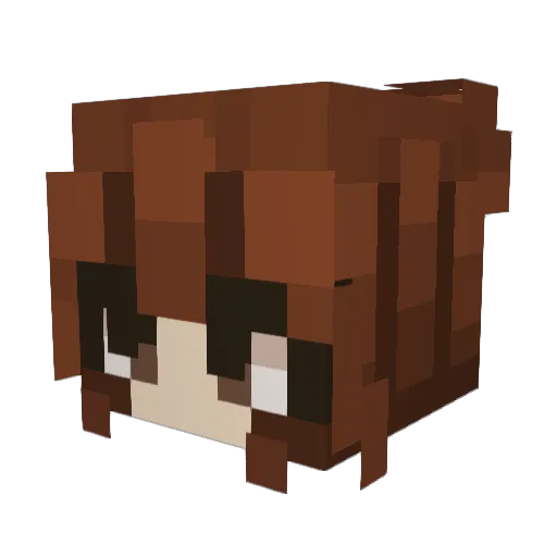 freakypit Minecraft avatar head, 3D render