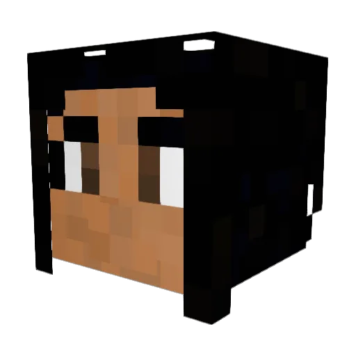 frecklebear Minecraft avatar head, 3D render
