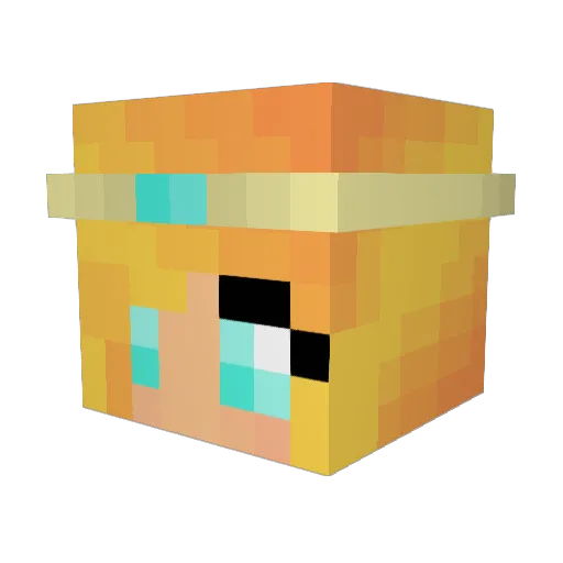freckledmyface Minecraft avatar head, 3D render