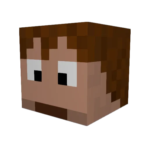 fred0404 Minecraft avatar head, 3D render