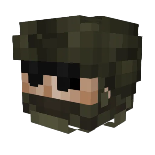 fredball Minecraft avatar head, 3D render