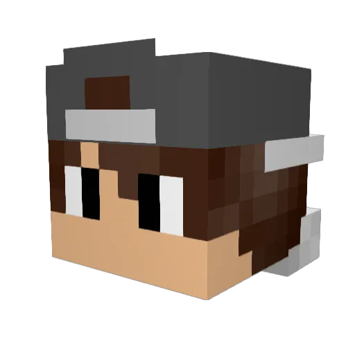 freddie_skates Minecraft avatar head, 3D render