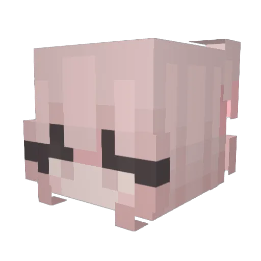 freddies Minecraft avatar head, 3D render