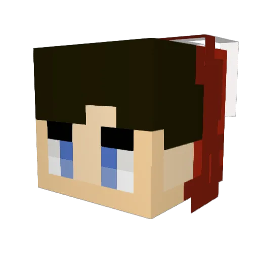 freddiiiii Minecraft avatar head, 3D render