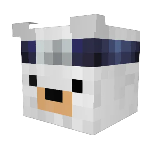 freddy222 Minecraft avatar head, 3D render