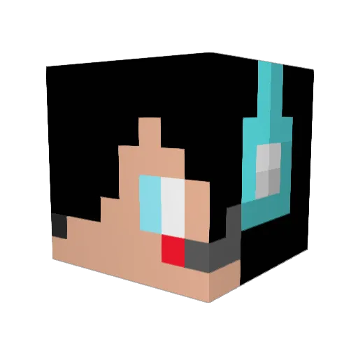 freddy645645 Minecraft avatar head, 3D render