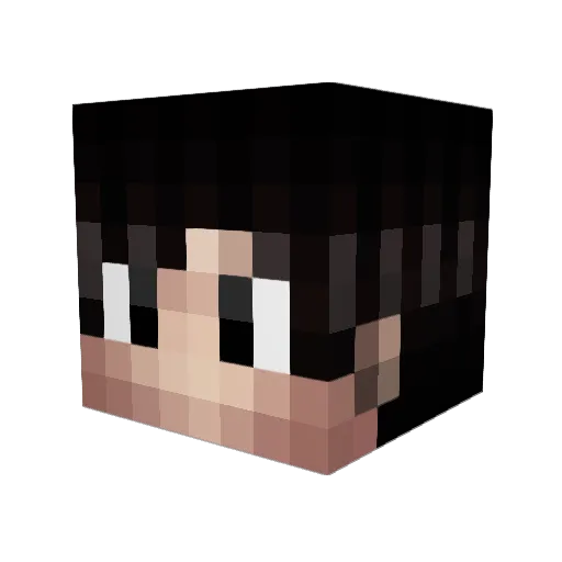 freder7 Minecraft avatar head, 3D render