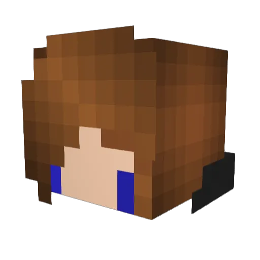 frederikdurr Minecraft avatar head, 3D render