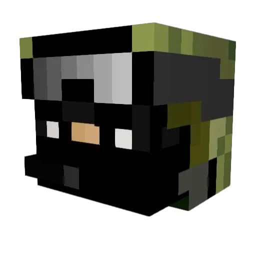 frederikmartins Minecraft avatar head, 3D render