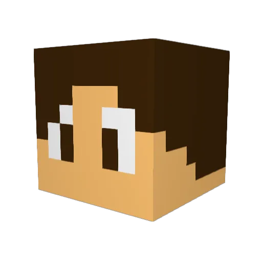 frederikzacha Minecraft avatar head, 3D render