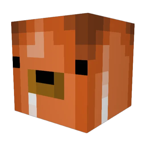 fredfredfred Minecraft avatar head, 3D render