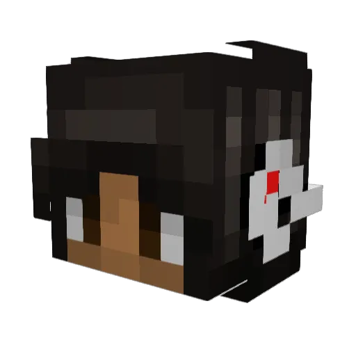 fredischer Minecraft avatar head, 3D render