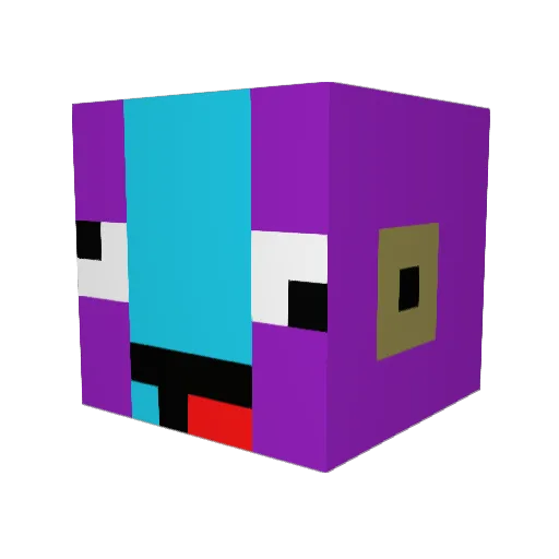 fredo62390 Minecraft avatar head, 3D render