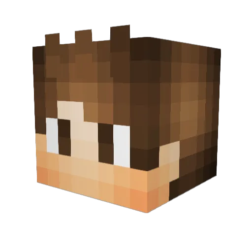 fredo76600 Minecraft avatar head, 3D render