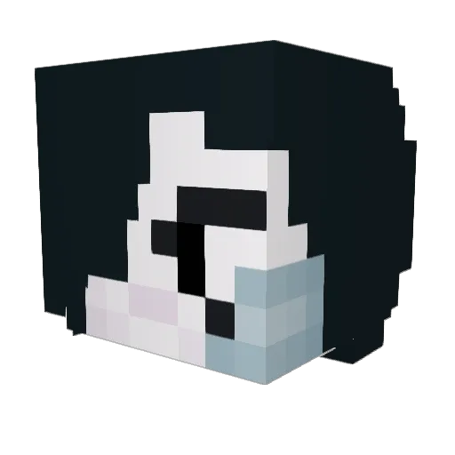 fredricia Minecraft avatar head, 3D render