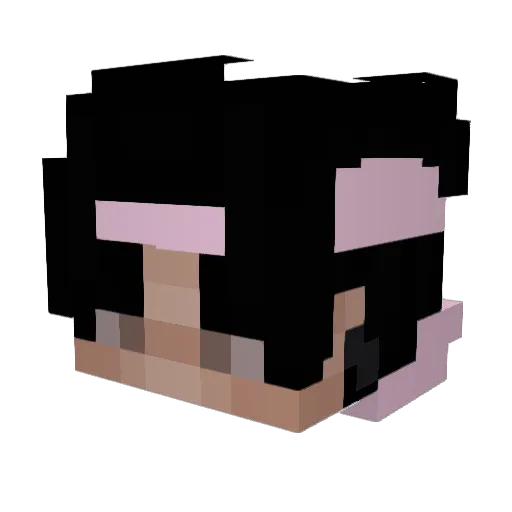 fredrikPickme Minecraft avatar head, 3D render