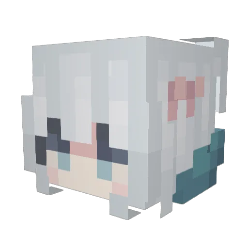 fredrizzi Minecraft avatar head, 3D render