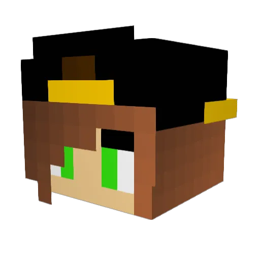freds_gurl Minecraft avatar head, 3D render